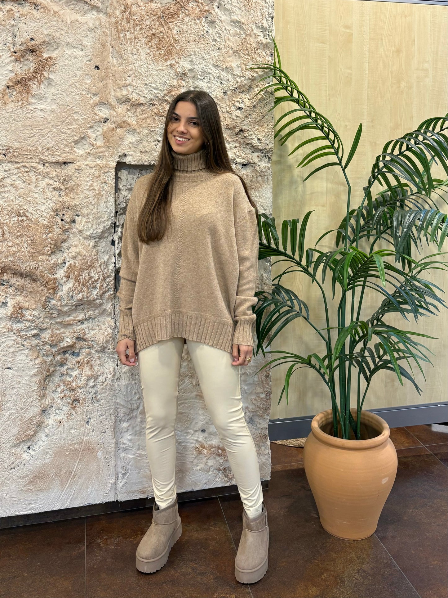 LEGGINS POLIPIEL BEIGE